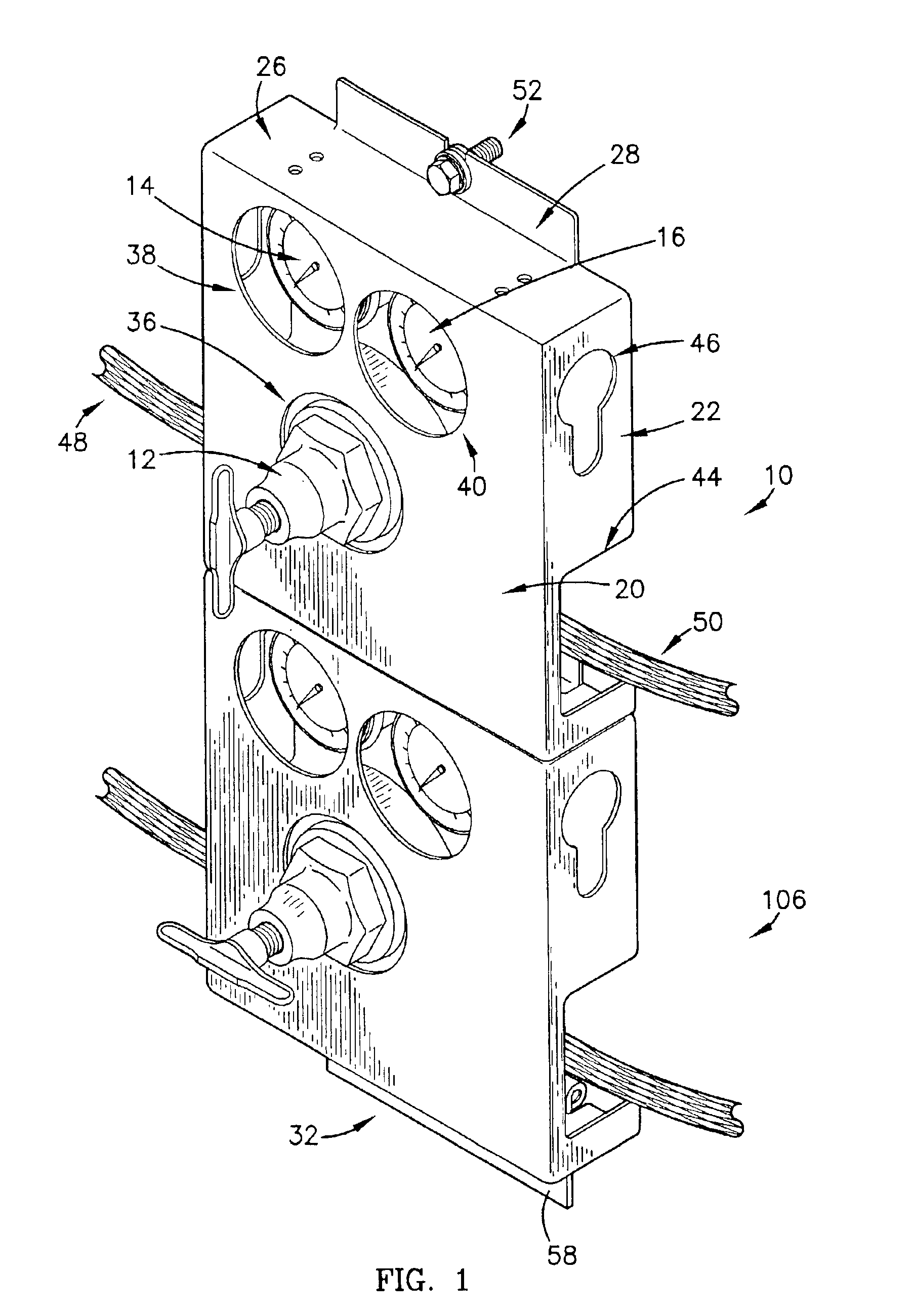 Housing for gas regulator and gauges