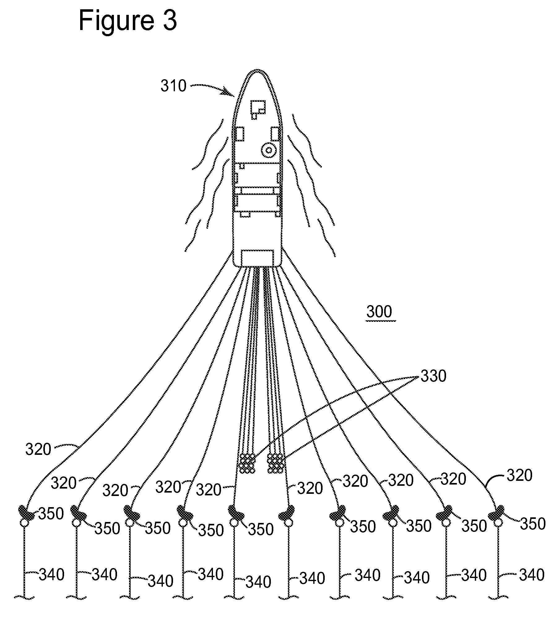 Deflector for marine data acquisition system