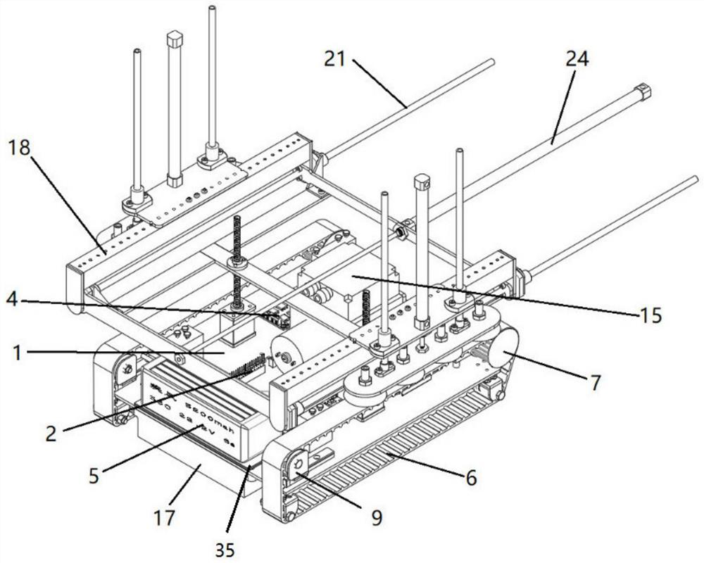 Wall-climbing robot with obstacle crossing function and obstacle crossing method thereof