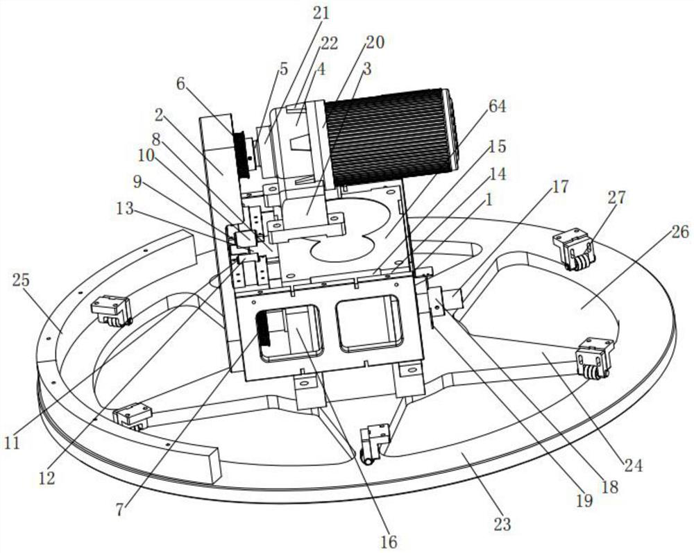 Disc rolling type blended yarn dyeing device