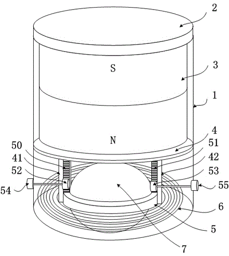 Electromagnetic ultrasonic probe