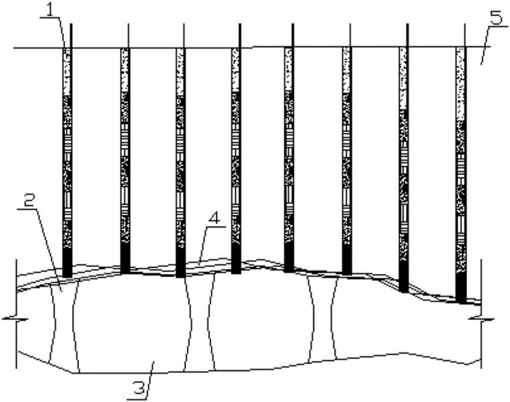 Method for hole-by-hole blasting explosion treatment of abandoned mined-out area