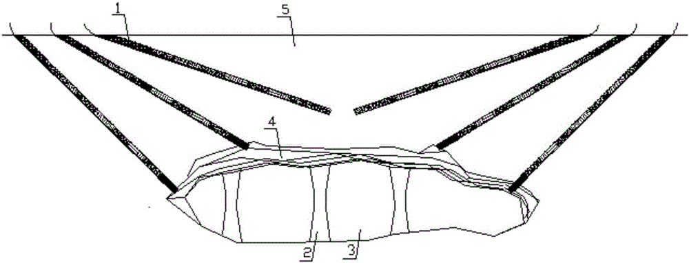 Method for hole-by-hole blasting explosion treatment of abandoned mined-out area