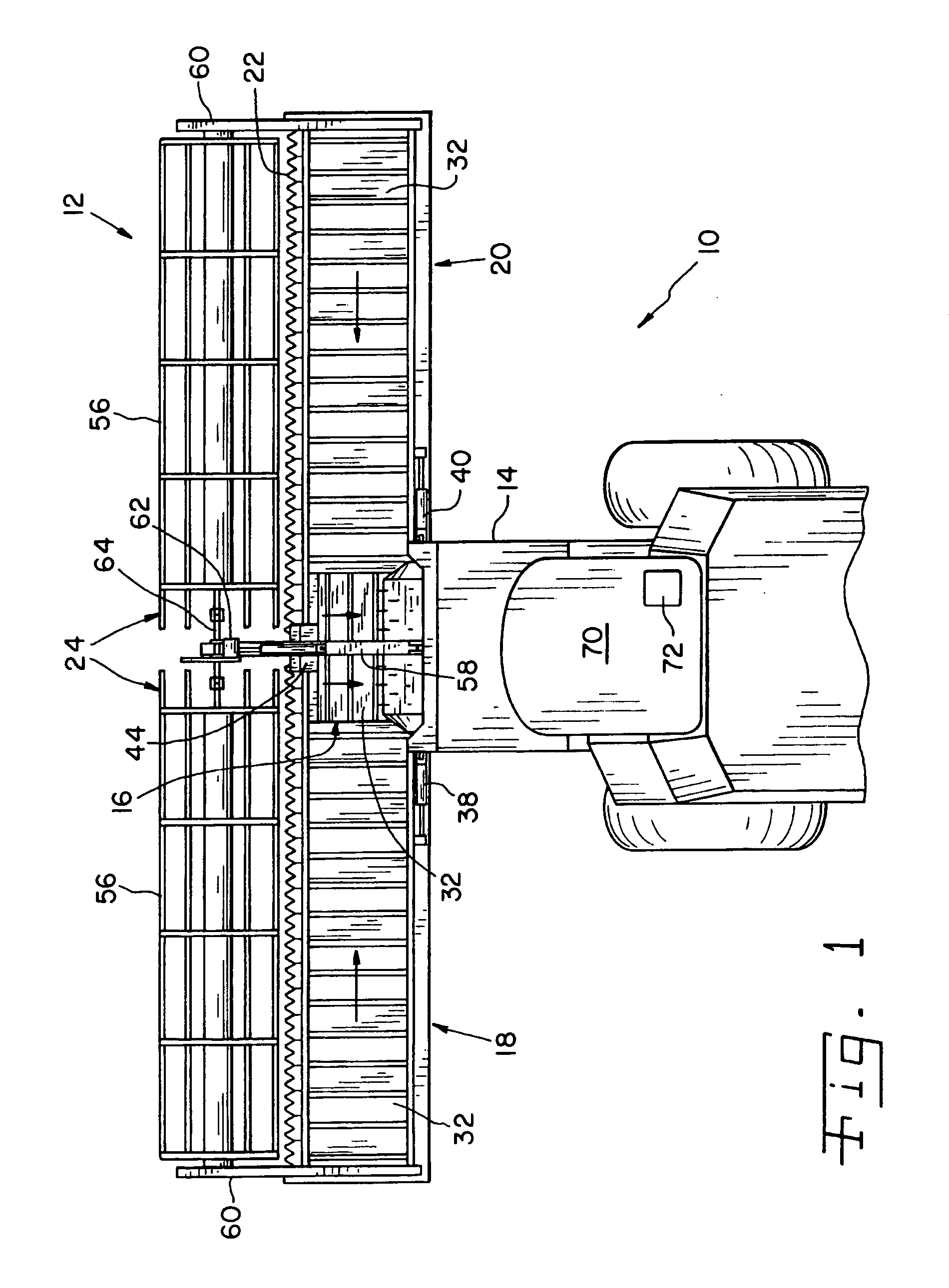 Flexible cutting platform to follow ground contour in an agricultural harvesting machine