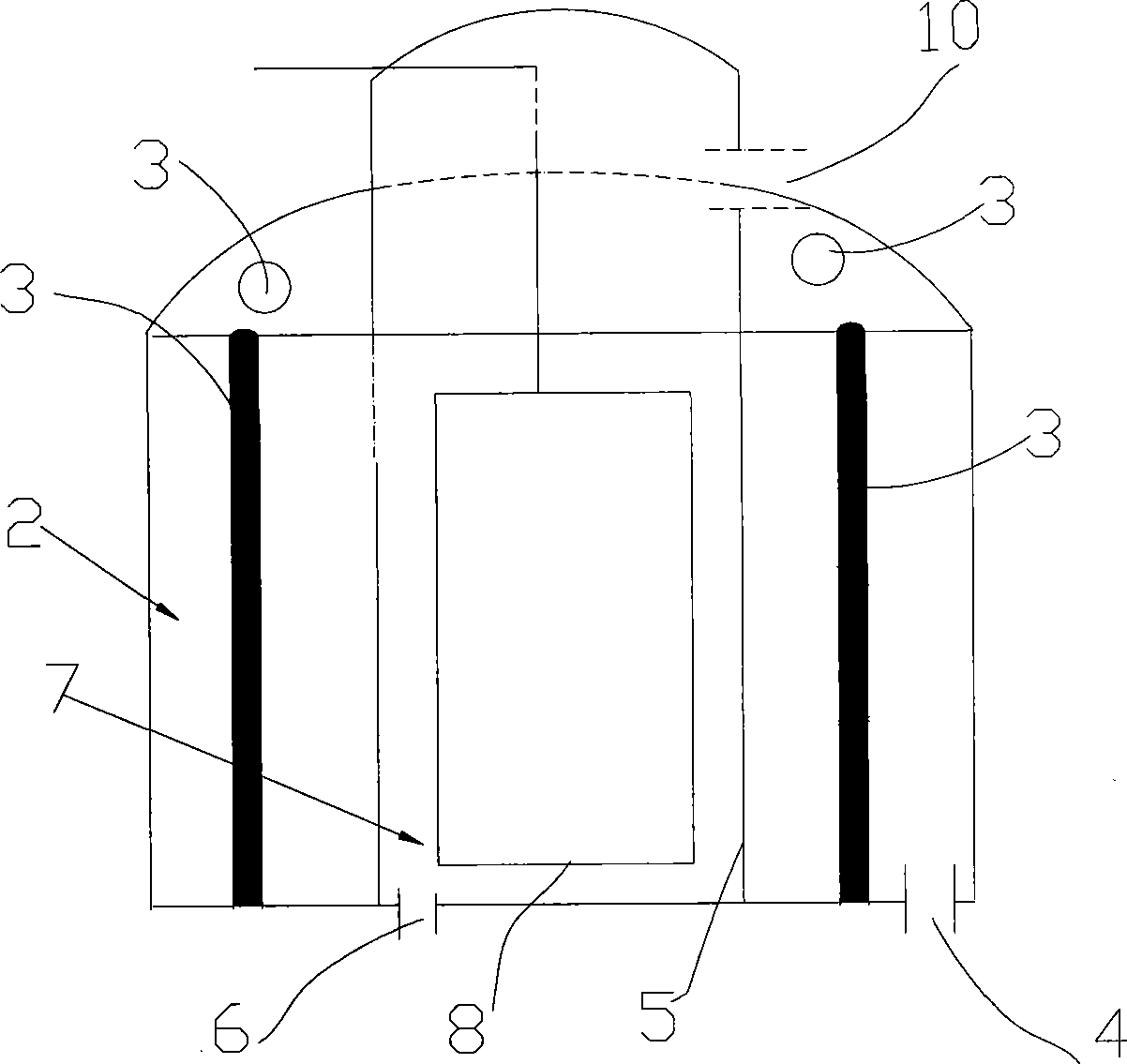 Two segment type biological fuel cell