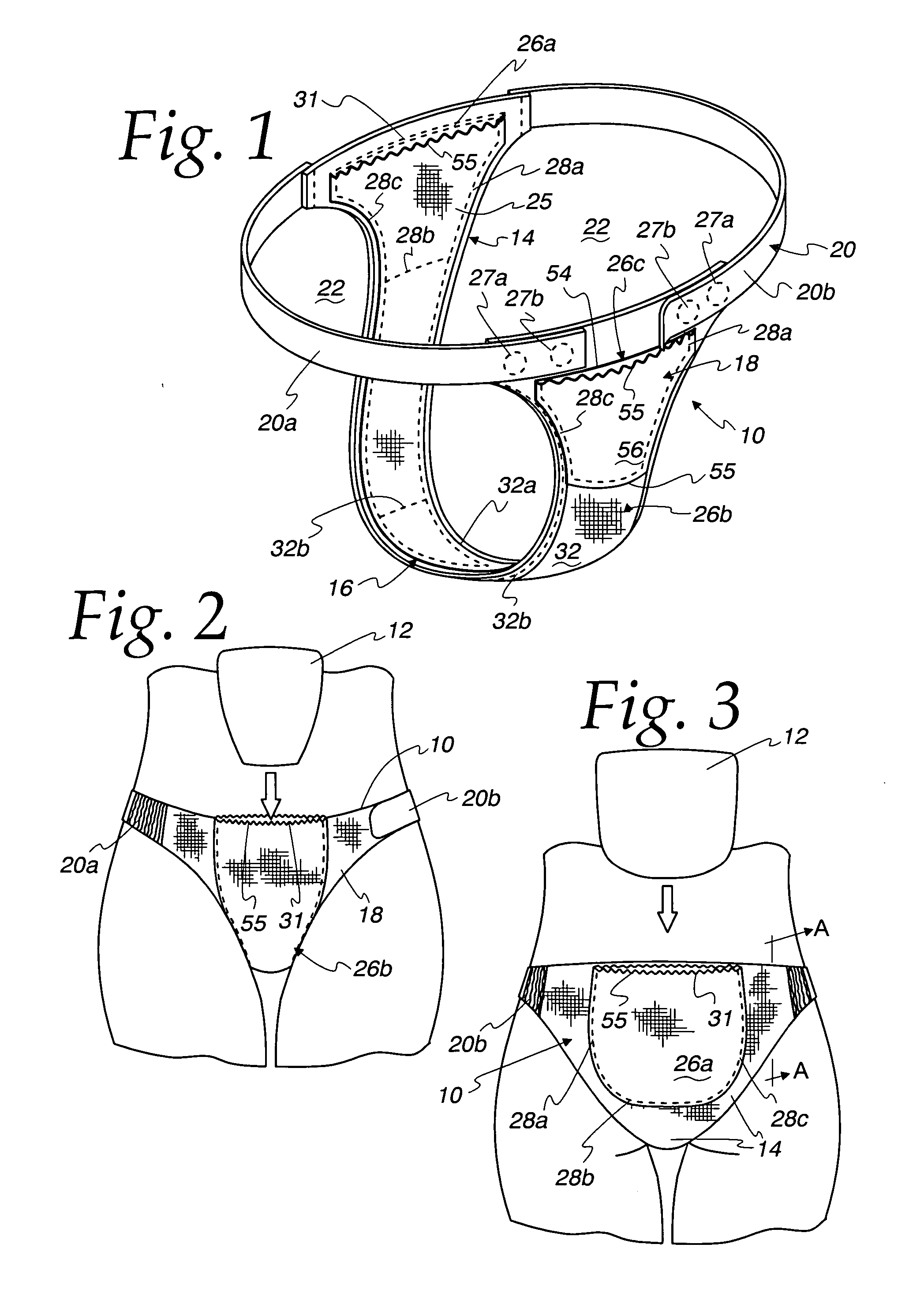 Brief with pockets for thermal inserts