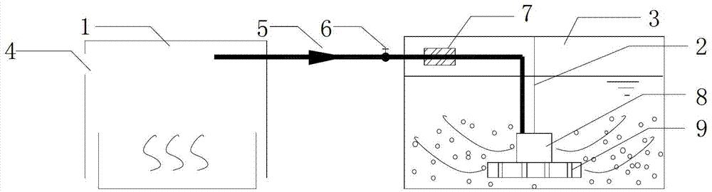 A device for integrated deodorization and sewage treatment in municipal sewage plants