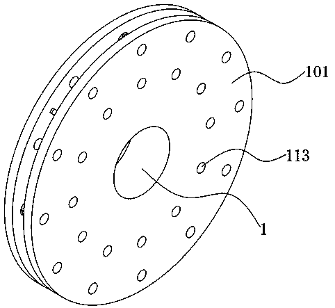 Brake disc assembly based on air cooling system