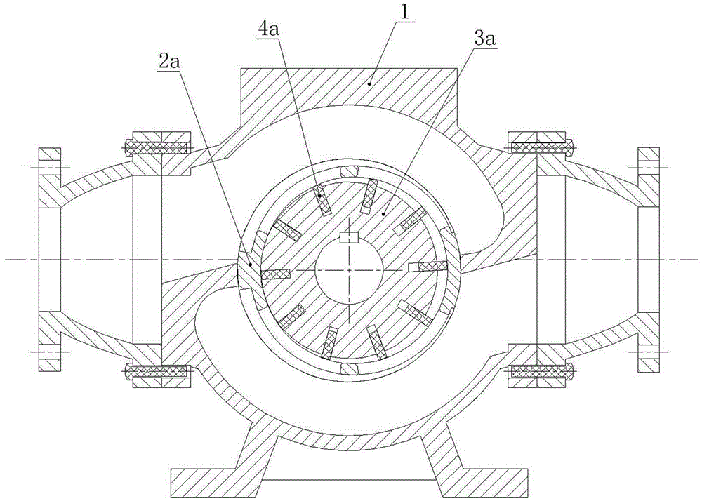 Multi-stage large-flow sliding vane pump