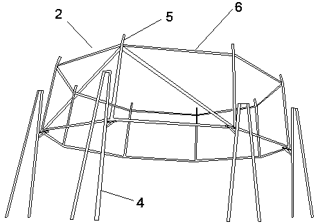 Deep-open-sea cage culture equipment infrastructure truss construction technology