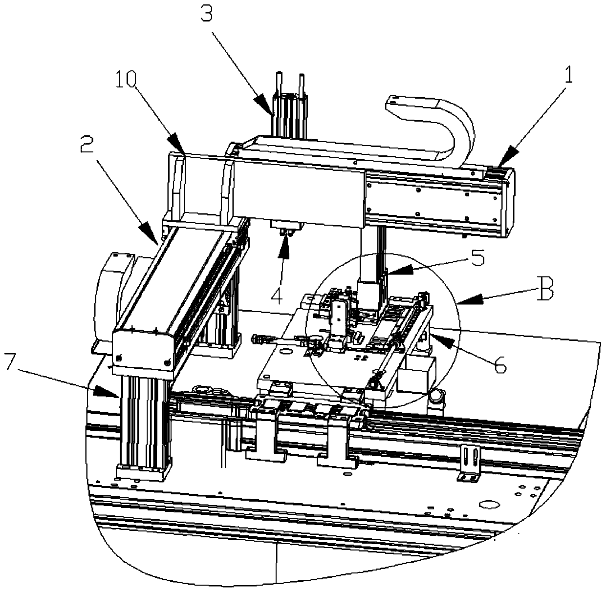 Automatic ceramic chip feeding device for PTC (Positive Temperature Coefficient) heating element preparation