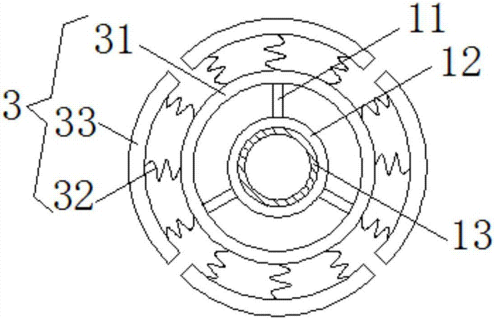 Fixing structure for motor vehicle tail gas detection probe