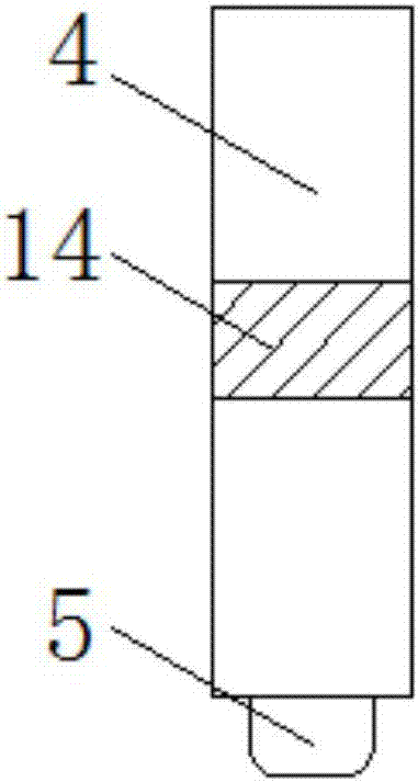 Fixing structure for motor vehicle tail gas detection probe