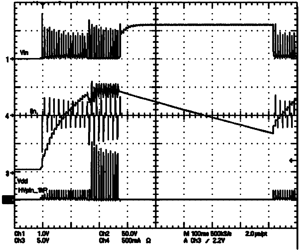 Adaptive soft-start charging circuit for AC dimming LED driver