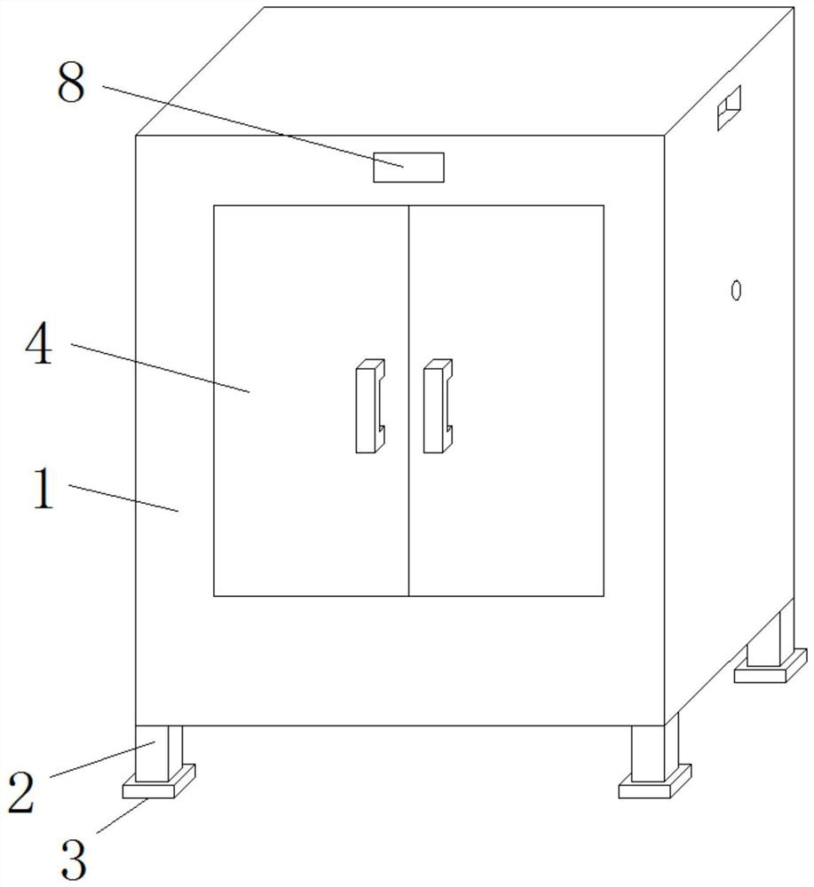 Automatic sterilization and deodorization device for household intelligent shoe cabinet and operation method