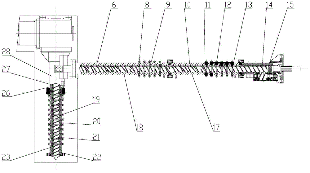 Single screw extrusion desulphurization and post-treatment system, and reclaimed rubber preparation method