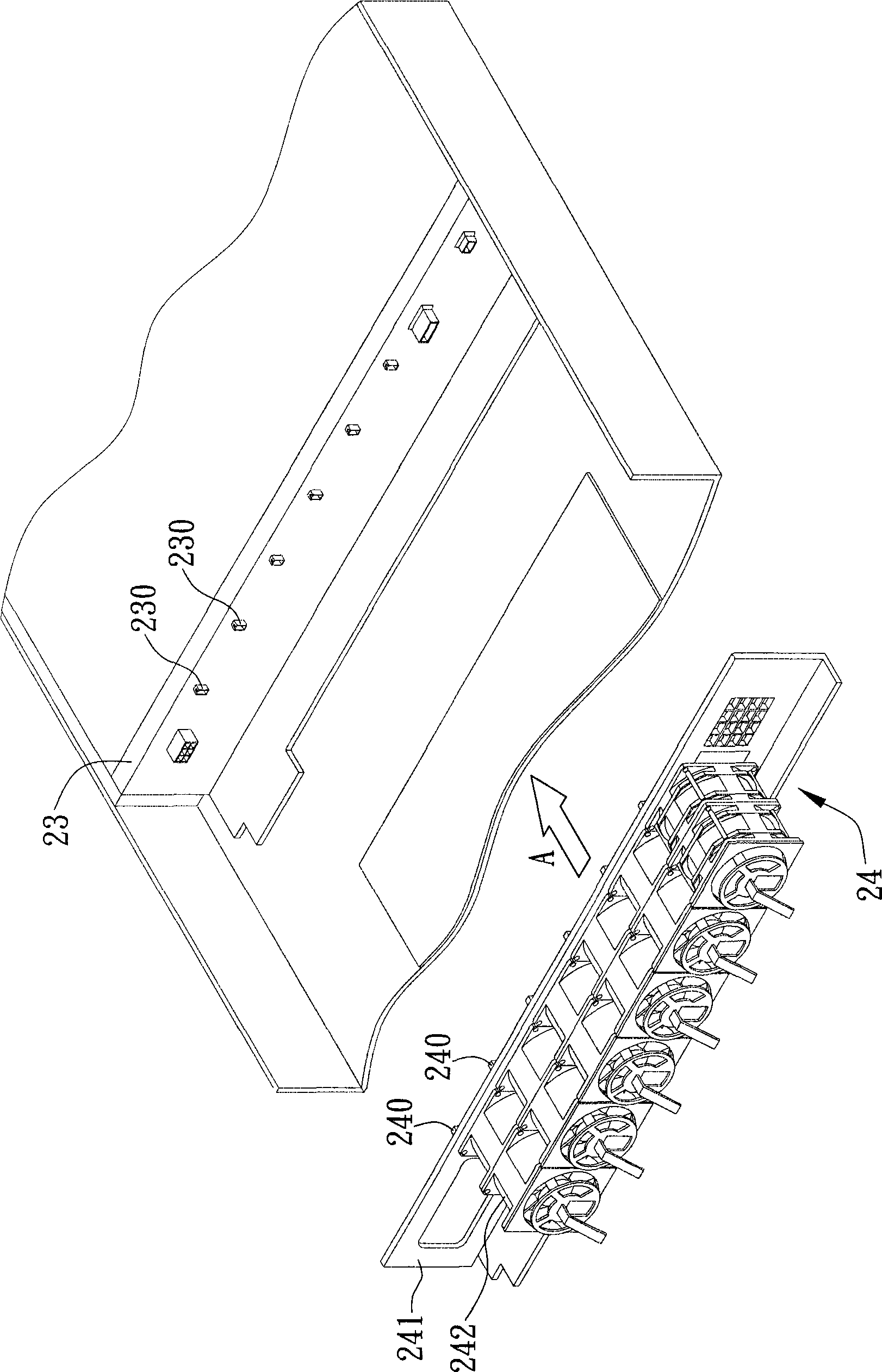 Electric connection structure and method for heat radiating device and switching circuit board