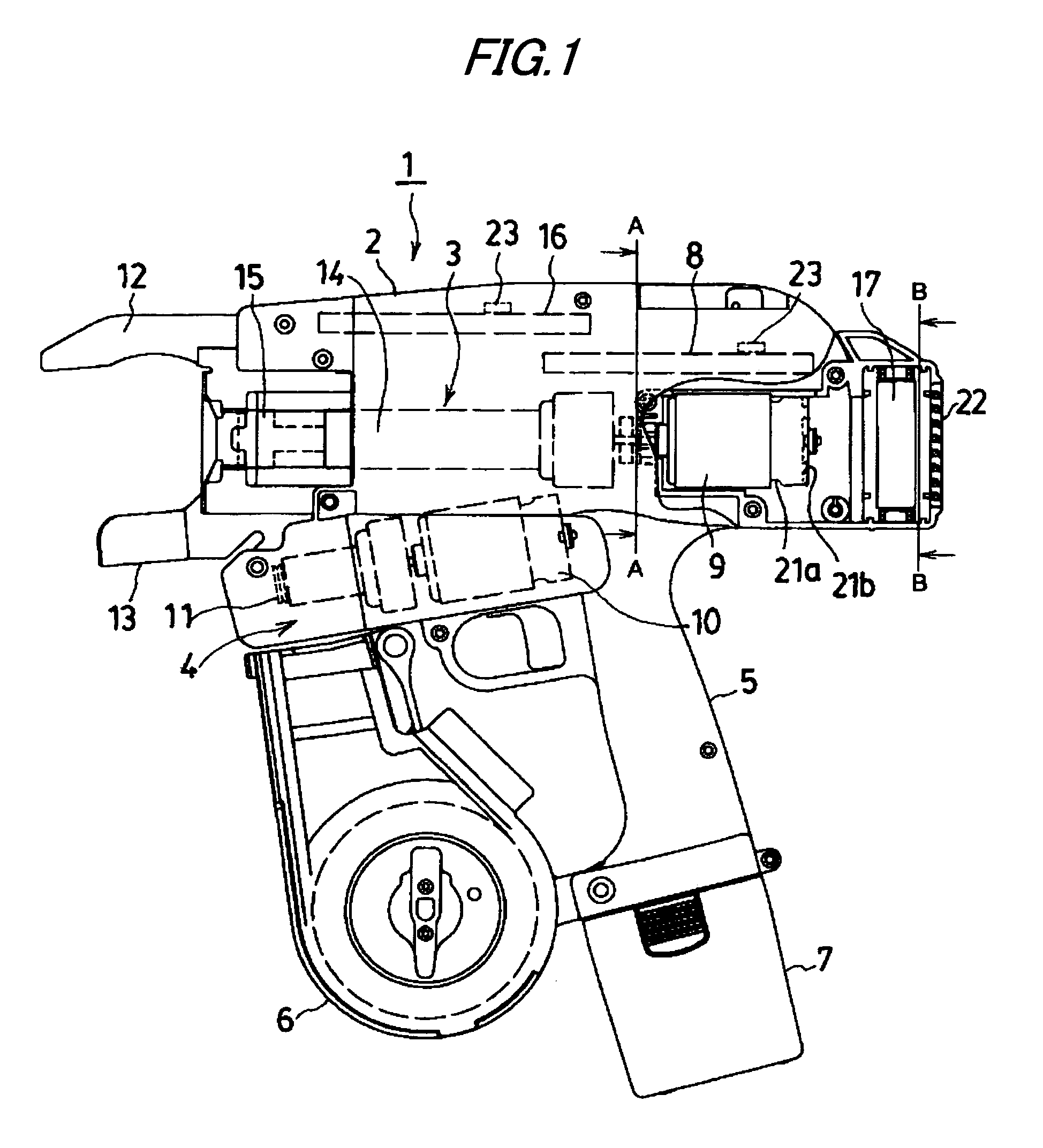 Motor-driven reinforcing rod binding machine