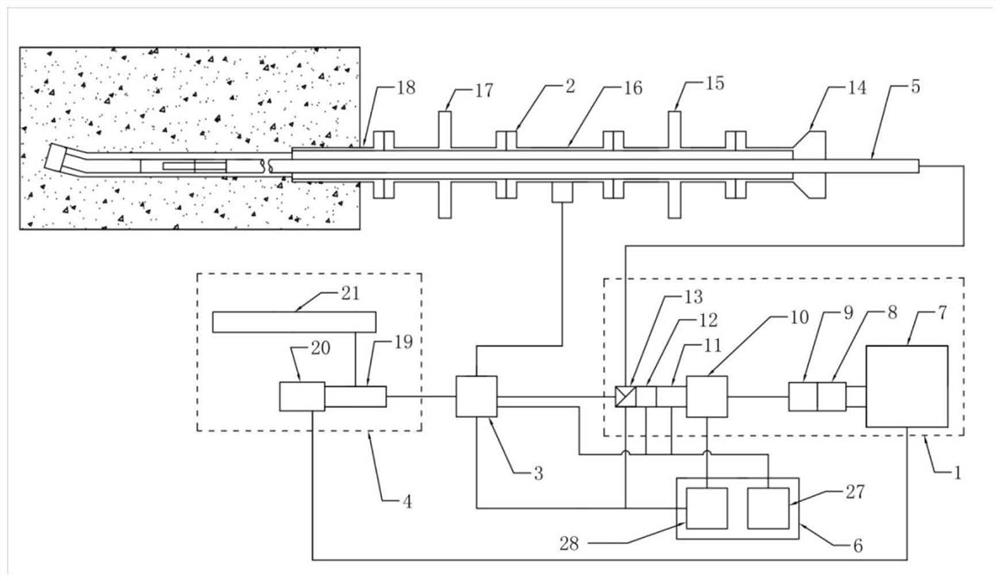 Near-horizontal pressurized directional drilling equipment and method for complex fractured formations in underground coal mines