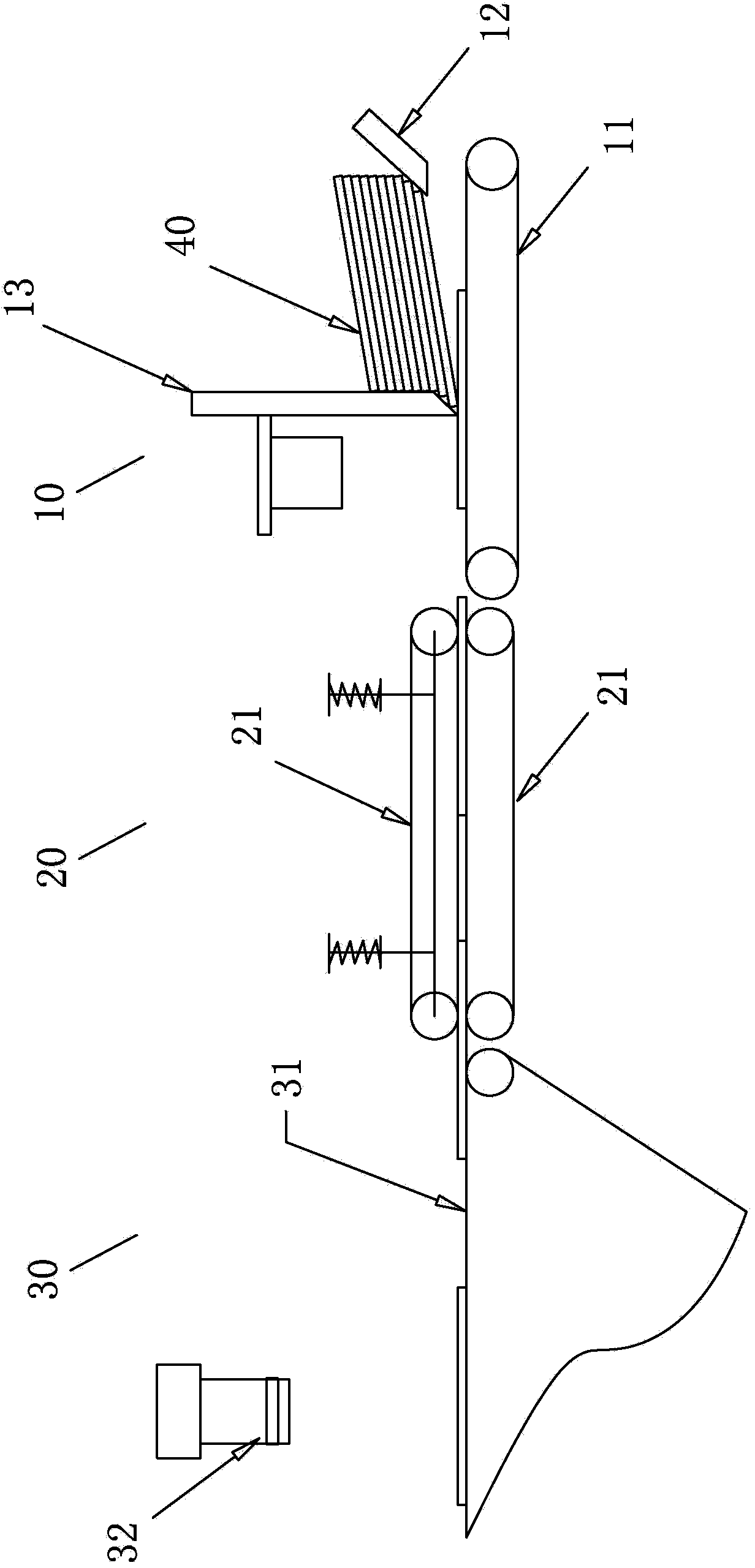 Paper feed machine for product check machine and paper feed method thereof