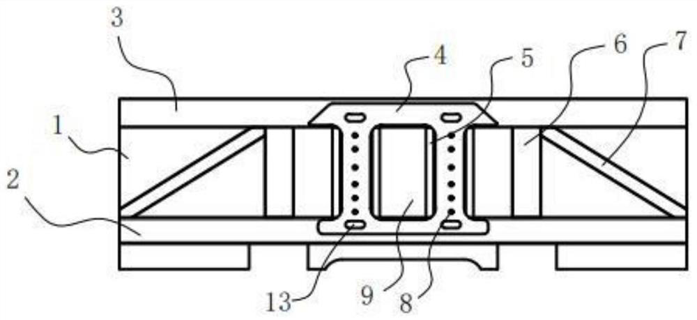 Front plate for semitrailer carriage body