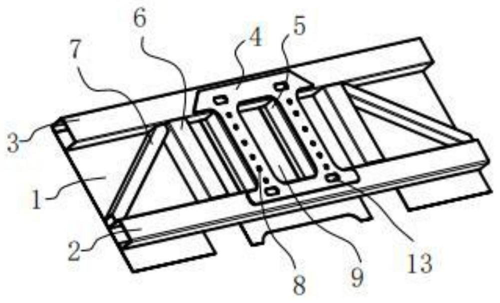 Front plate for semitrailer carriage body