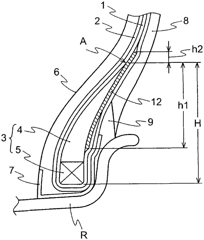 Rubber composition for tire and tire using same