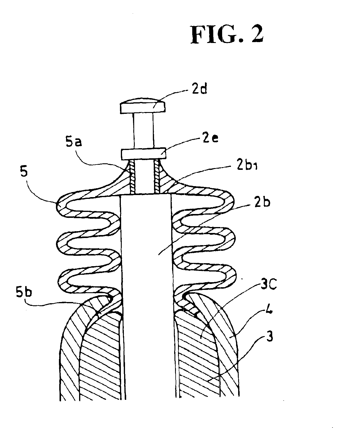 Sealing structure in direct acting type auto-by starter