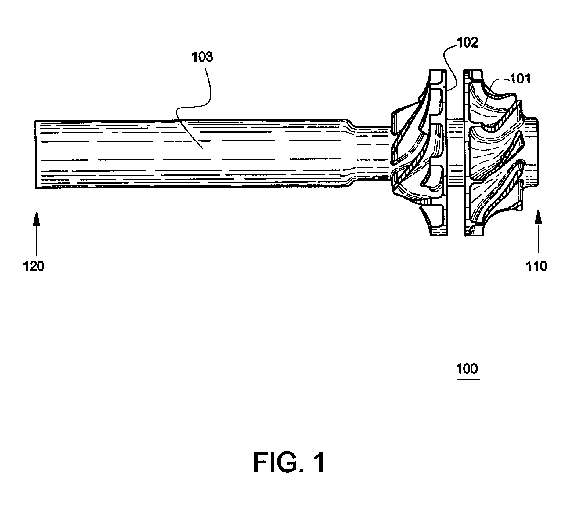 Miniature gas turbine engine with unitary rotor shaft for power generation