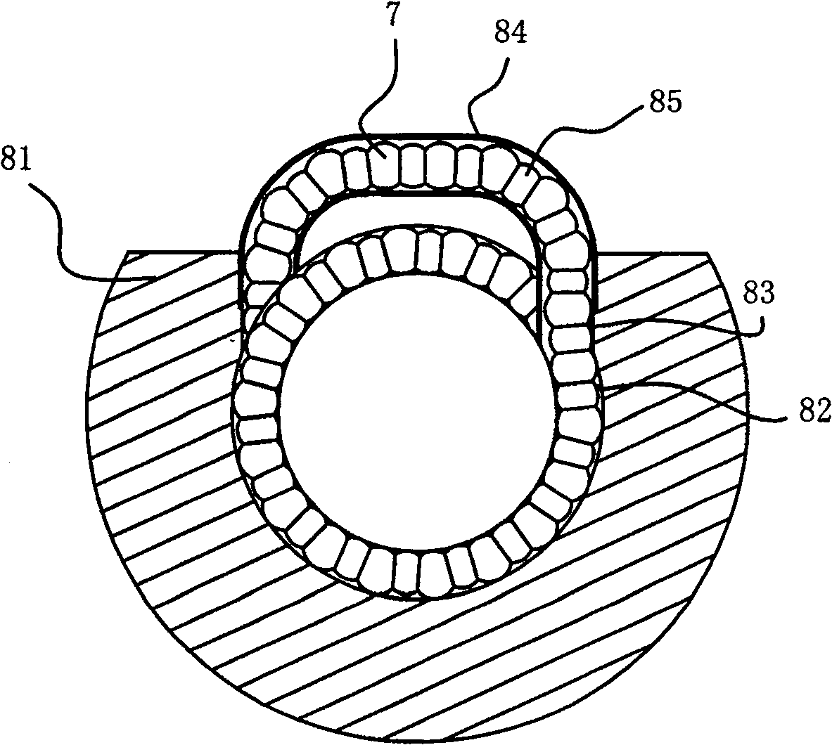 Return way structure of ball screw