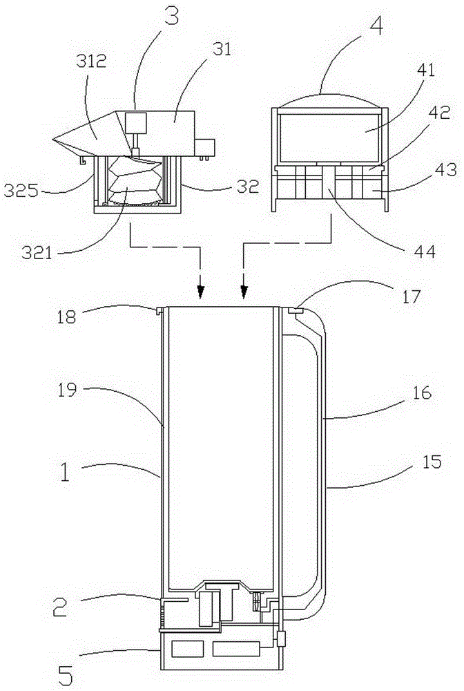 Carbonated Beverage Maker with Semiconductor Refrigeration and Juicing Structure