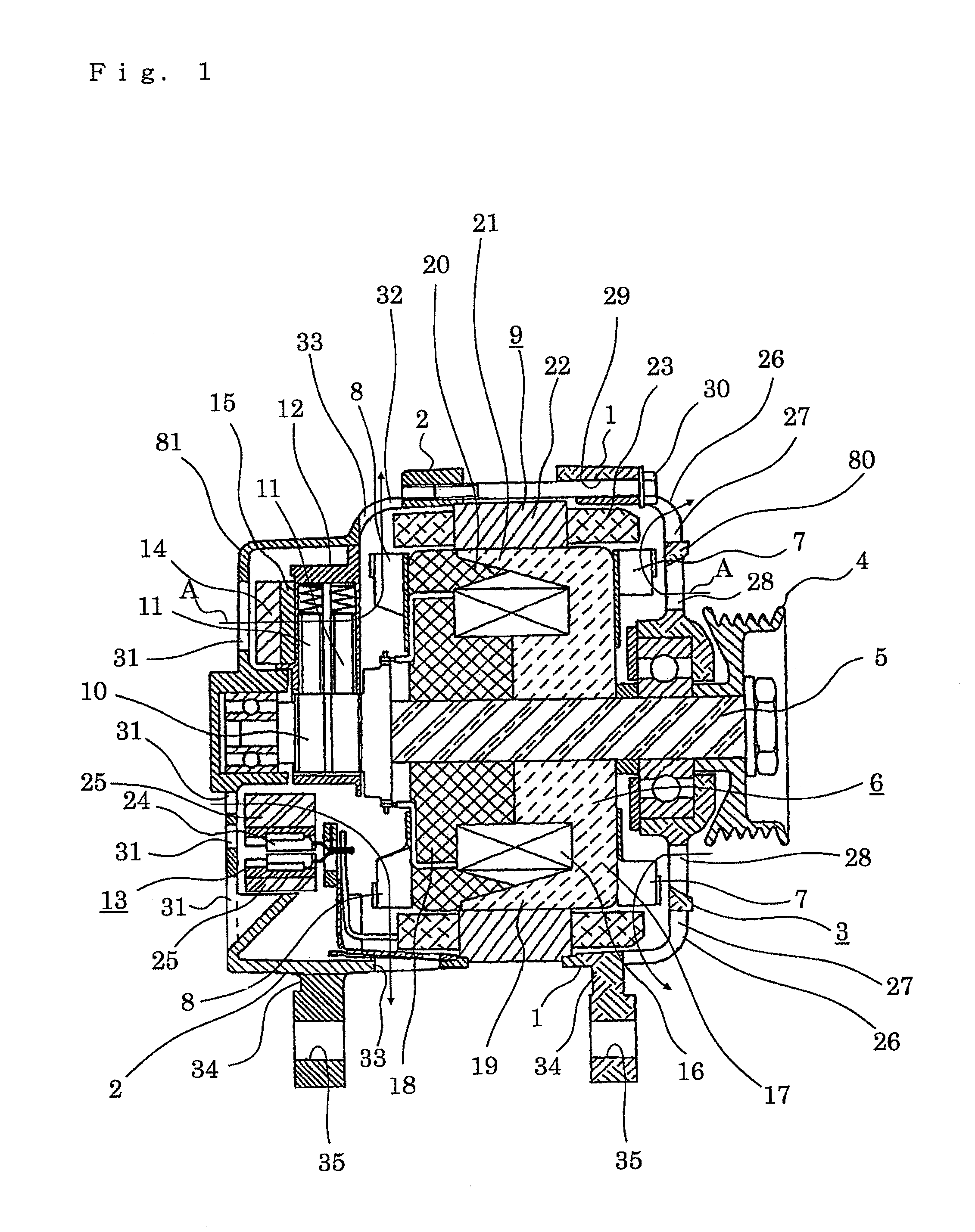 Vehicle AC generator