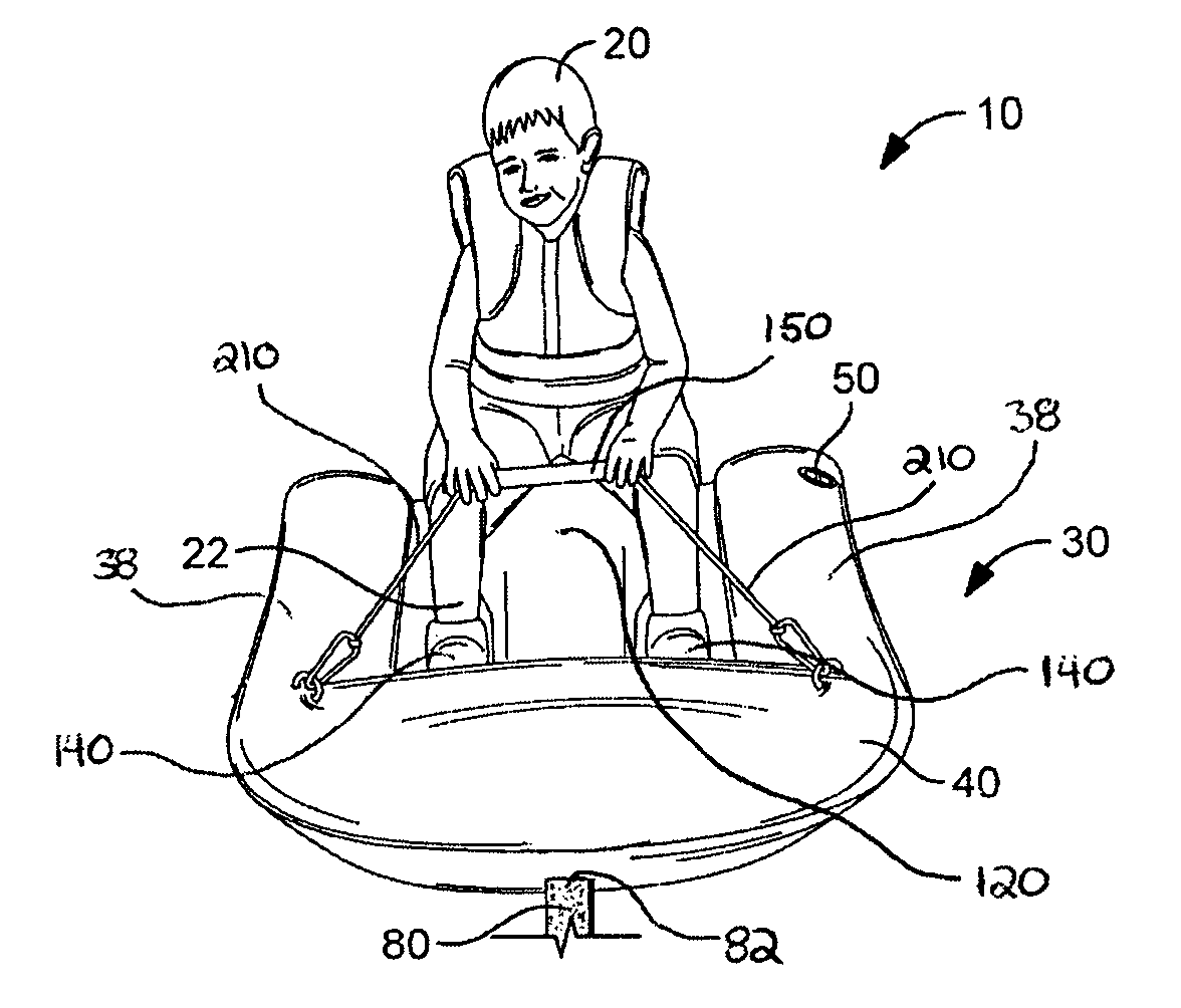 Water sport training device