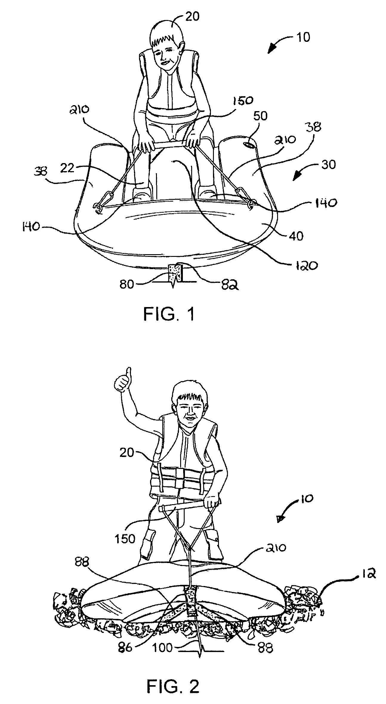 Water sport training device