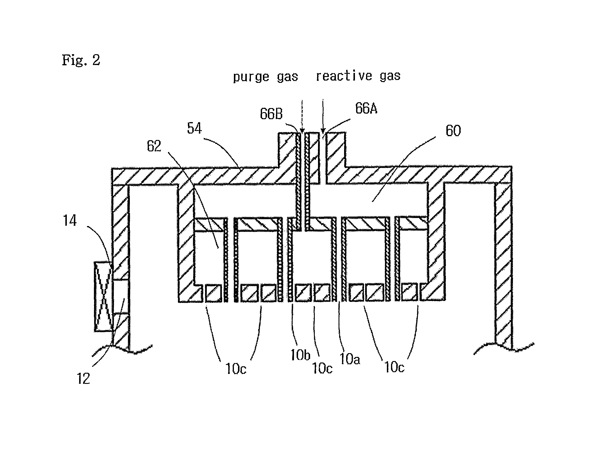 Apparatus of chemical vapor deposition with a showerhead regulating injection velocity of reactive gases positively and method thereof