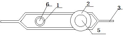 Double-mouth pipe of transfusion bag