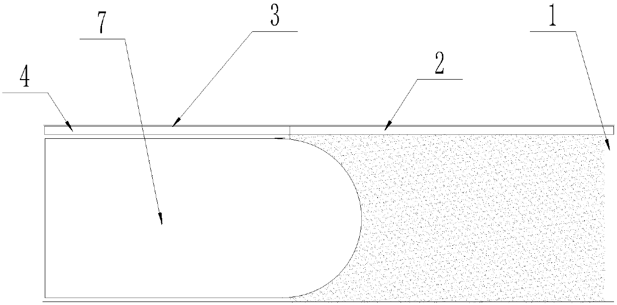 GCL vertical laying structural member and construction process thereof