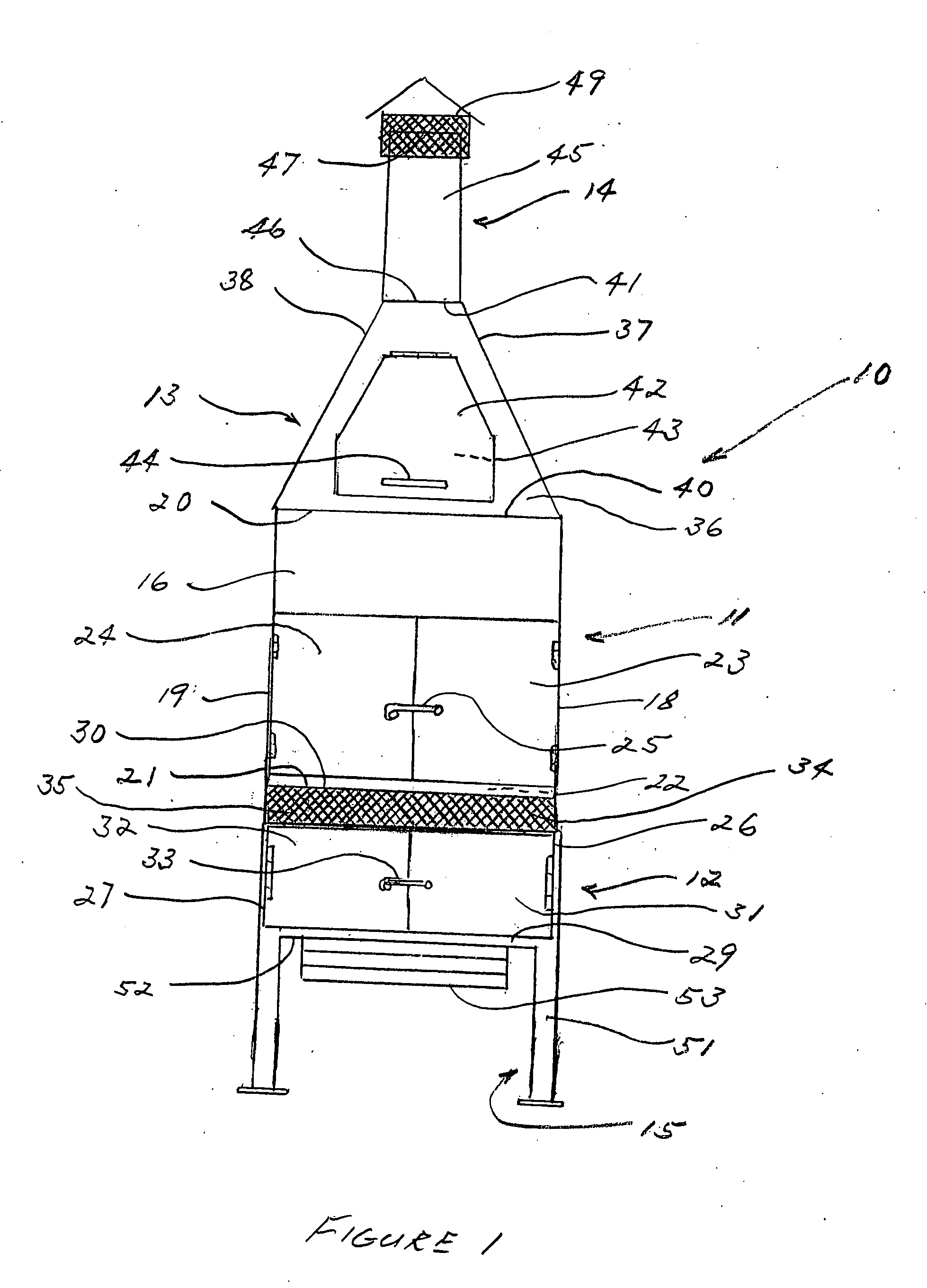 Spark arresting incinerator