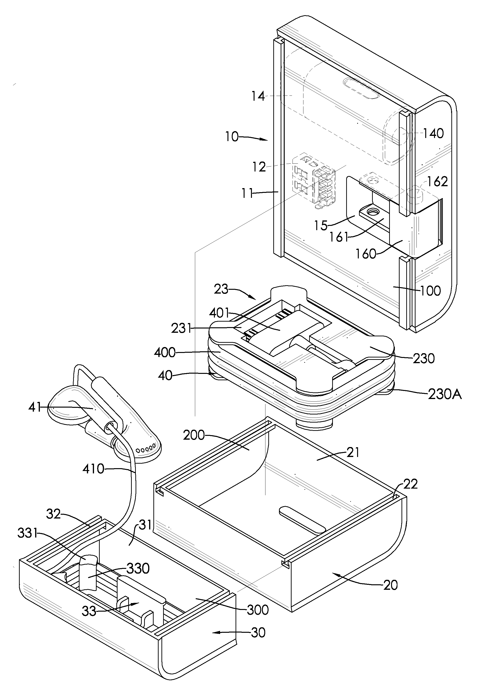 Combined type storage case for electronic device accessories