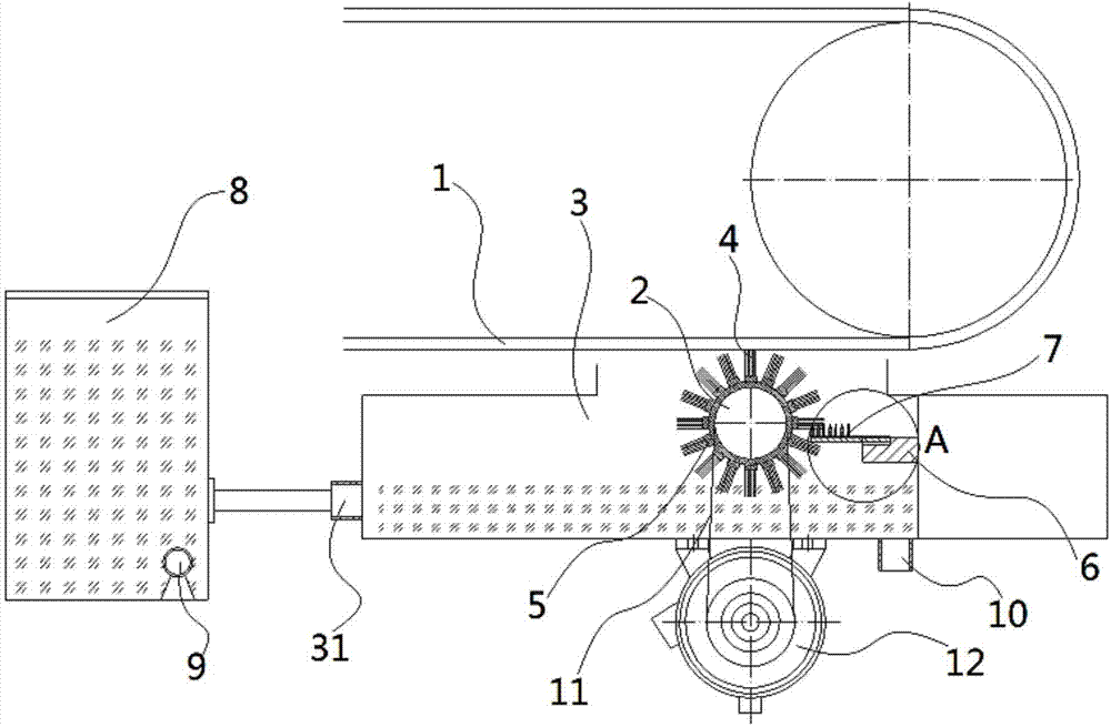 Guiding-belt water-cleaning device for circular screen printers