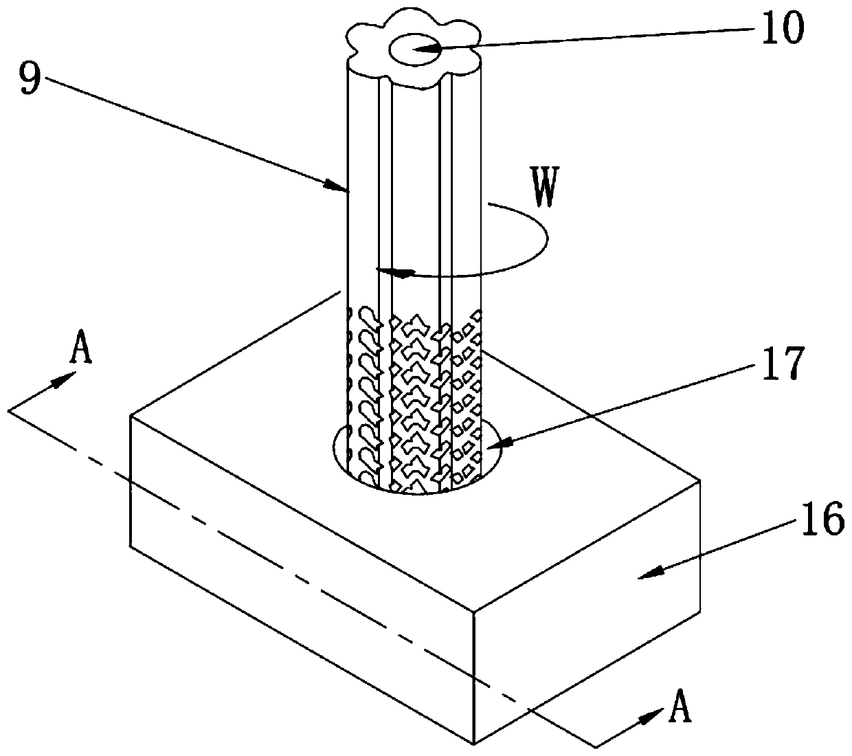 Novel electrode compound electric machining device and machining method