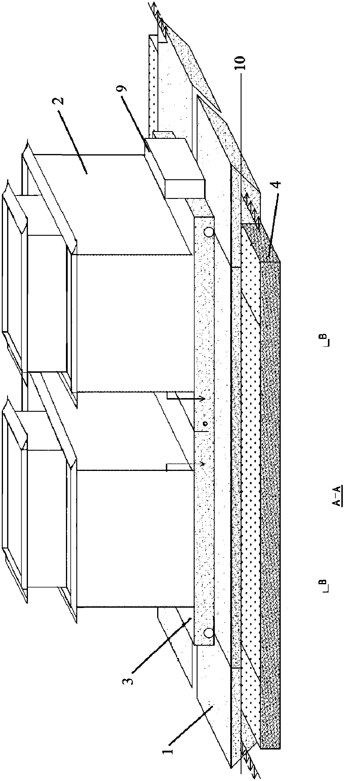 A floating sewage treatment device for purifying black and odorous water