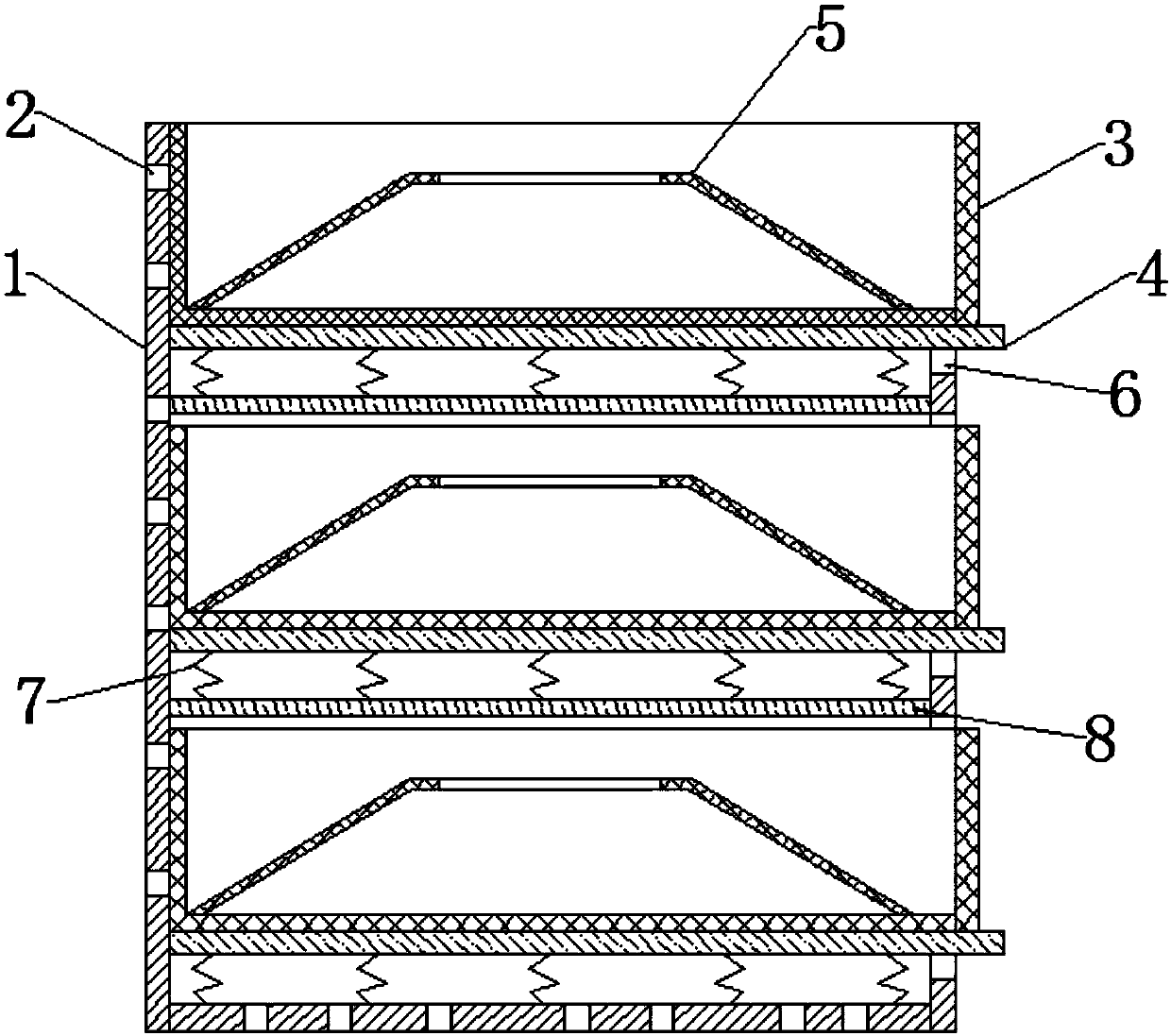 Tea storage device with multiple storage spaces