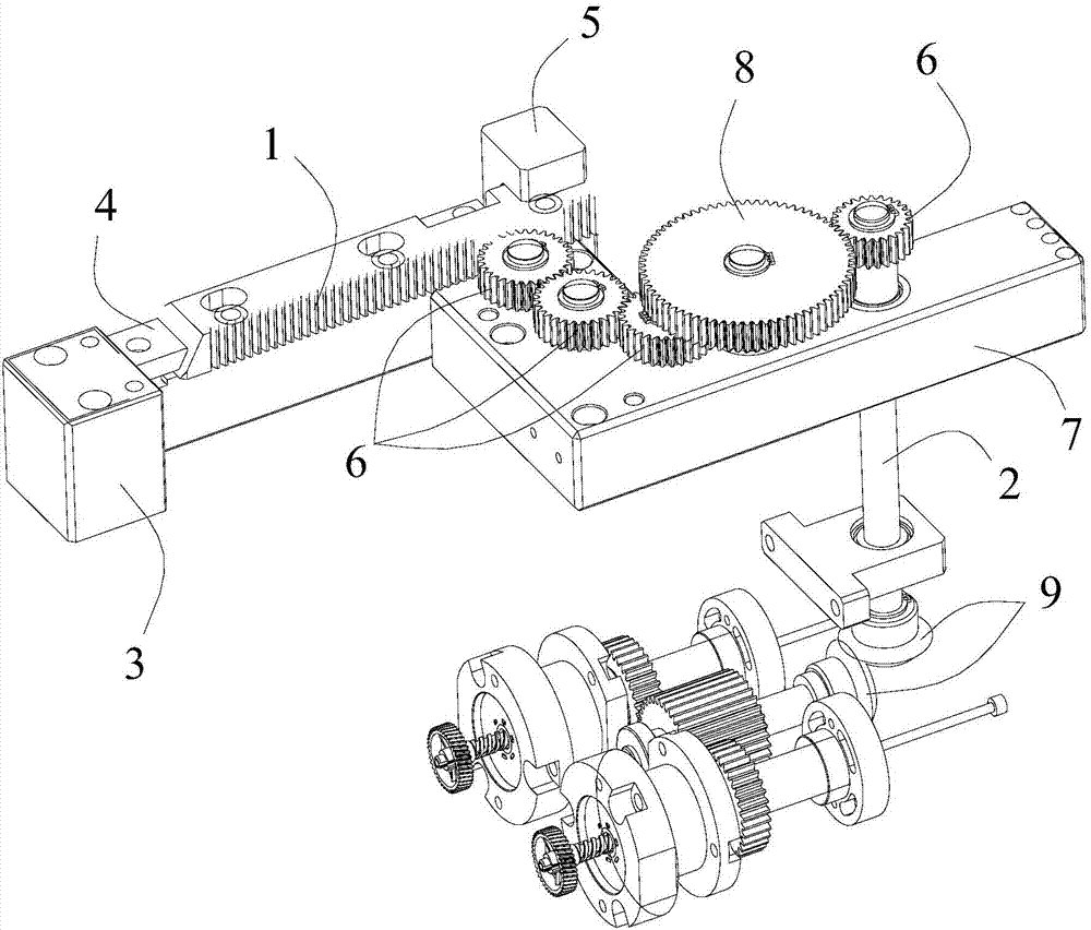 Demolding device of injection mold of thread products and injection mold