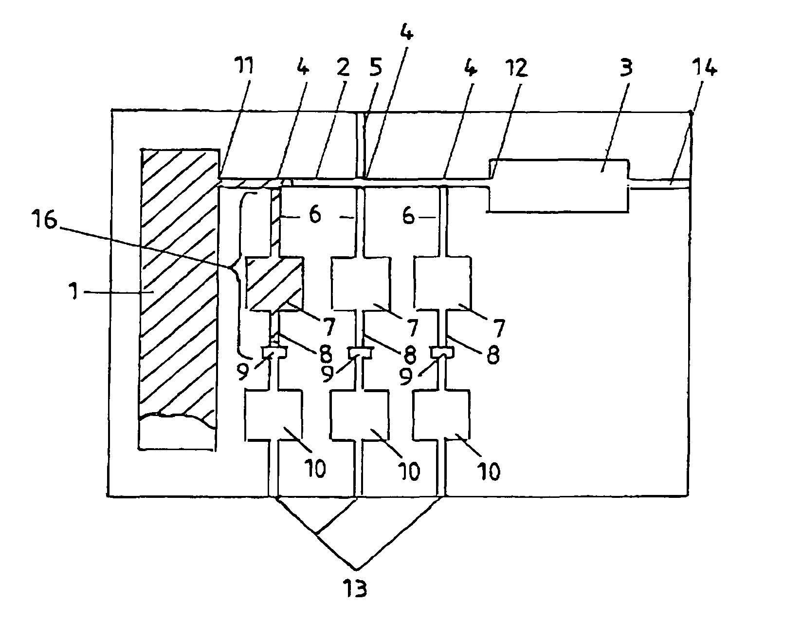 Microfluidic arrangement for metering of liquids