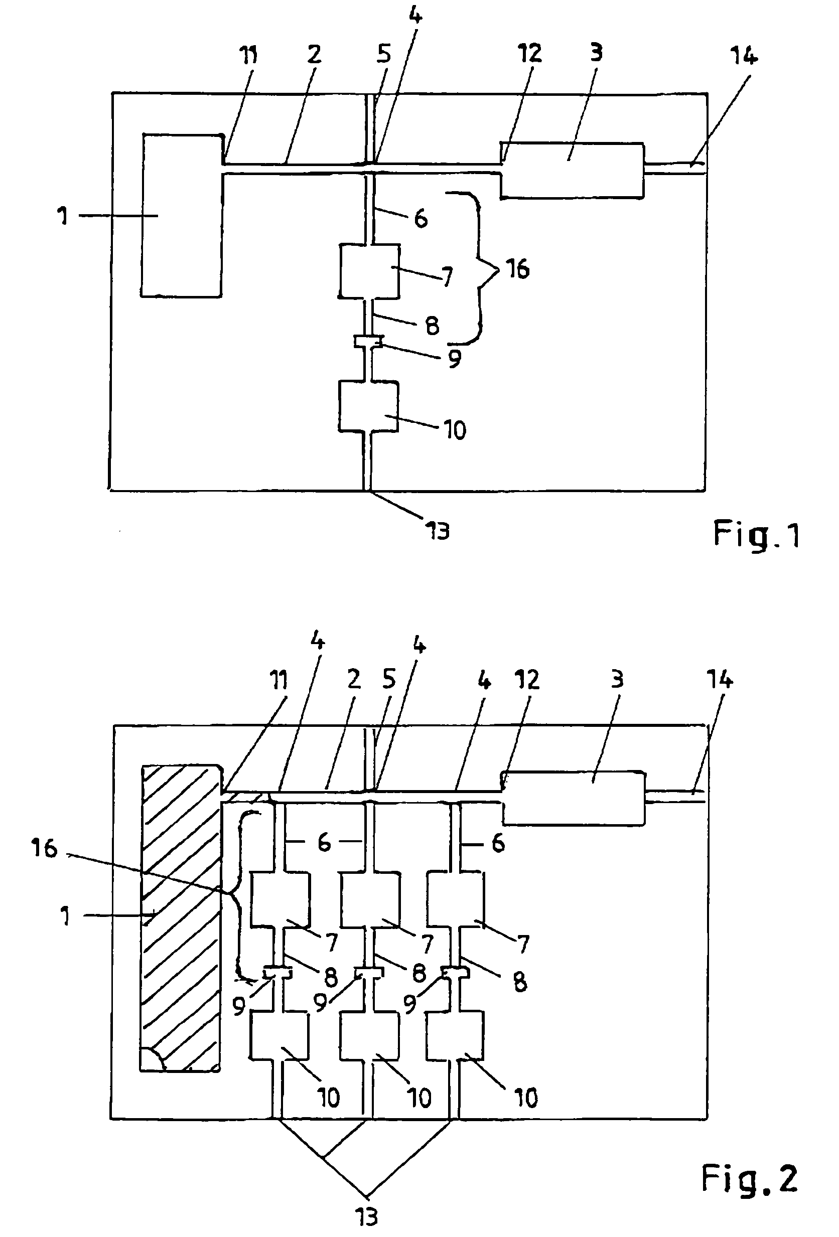 Microfluidic arrangement for metering of liquids