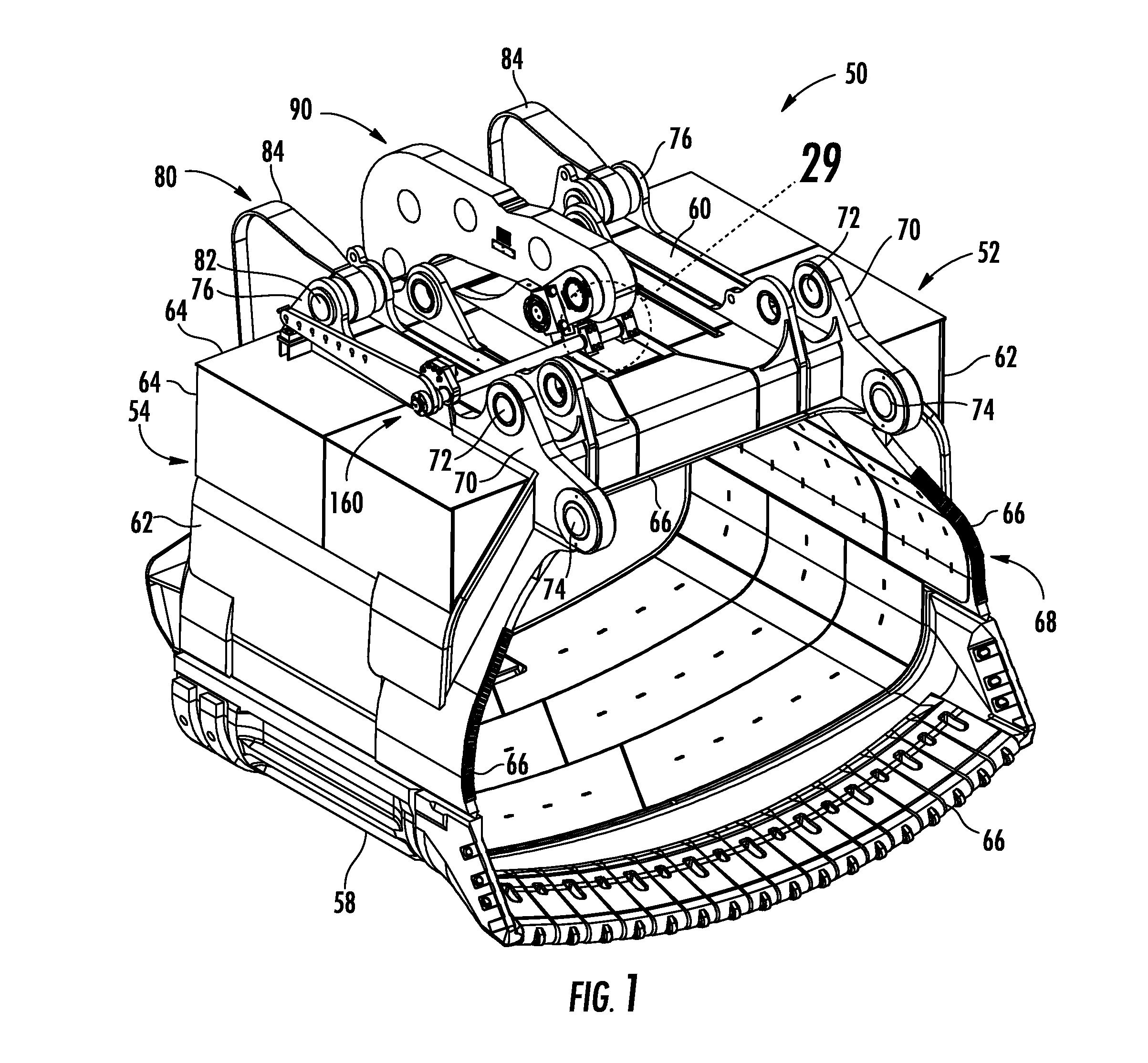 Dipper door assembly