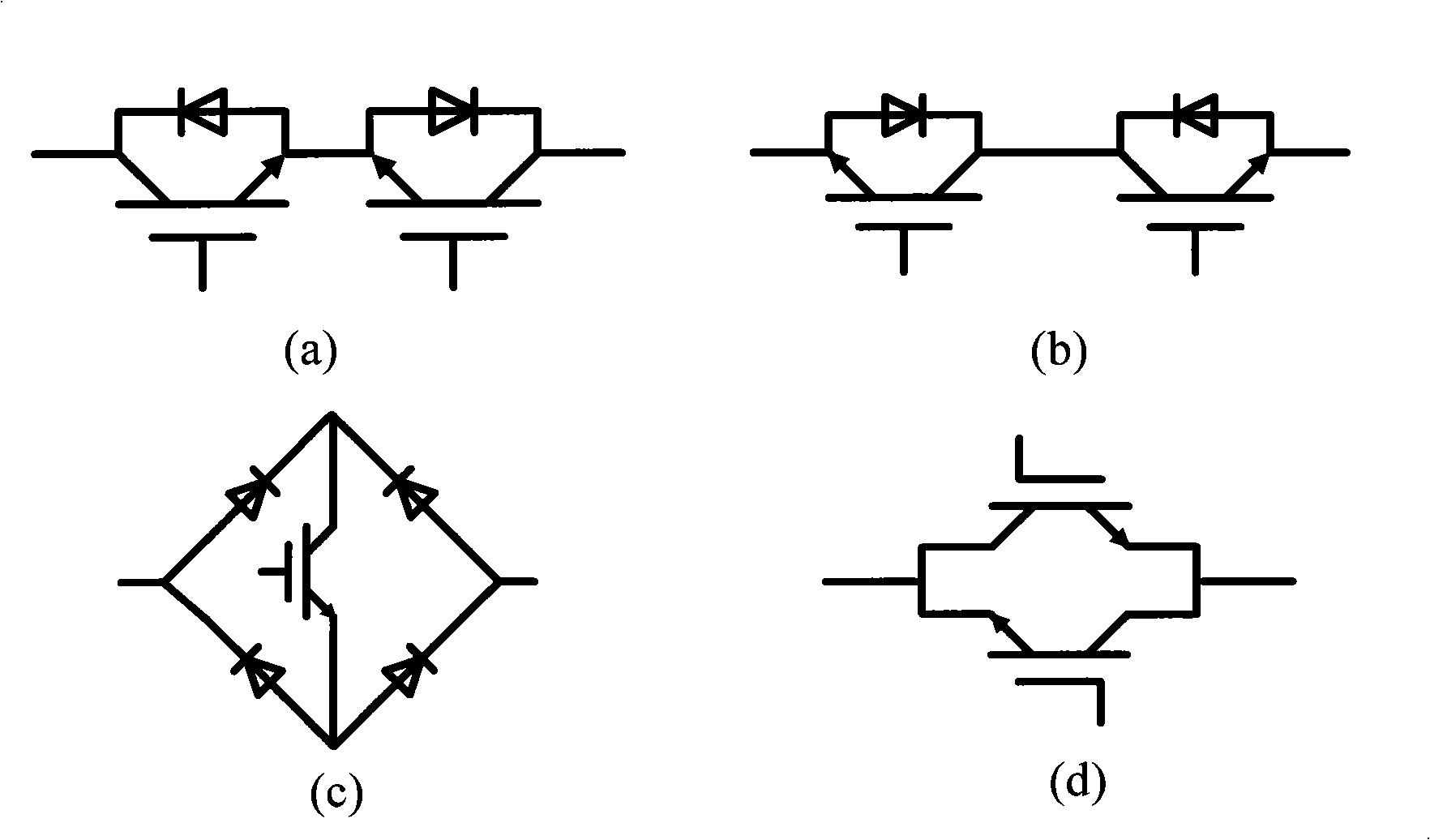 Twin-stage type matrix converter with direct-current excitation regulation and voltage frequency transformation