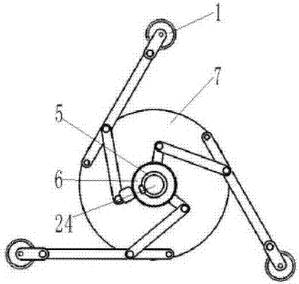 Adaptive spiral walking pipeline robot