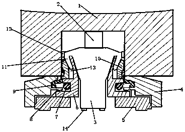 Garbage can fixing device